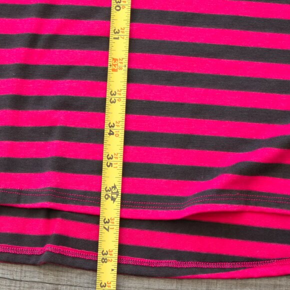 Pink and Gray Stripe Maxi Skirt, Size: XL - Picture 5 of 8